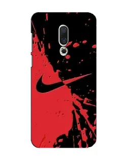 Чехол для Meizu 15 с картинкой «Красные брызги Nike»