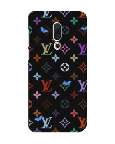 Чехол для Meizu 15 с картинкой «Цветная монограмма LV»