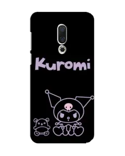 Чехол для Meizu 15 с картинкой «Kuromi — черный минимализм»