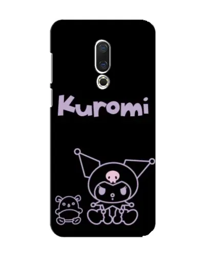 Чехол для Meizu 15 с картинкой «Kuromi — черный минимализм»