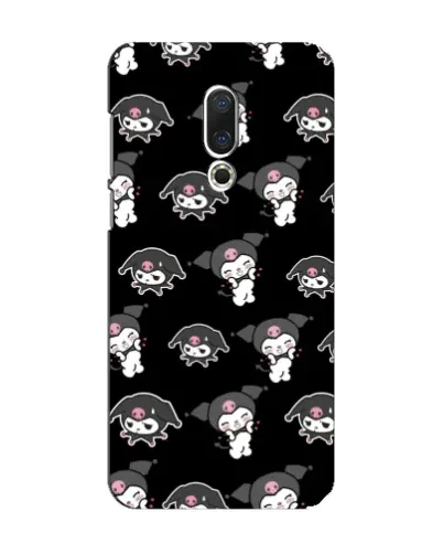 Чехол для Meizu 15 с картинкой «Черный паттерн Kuromi»