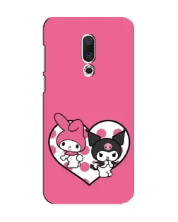 Чехол для Meizu 15 с картинкой «Kuromi и My Melody»