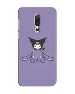 Чехол для Meizu 15 с картинкой «Kuromi на лиловом фоне»