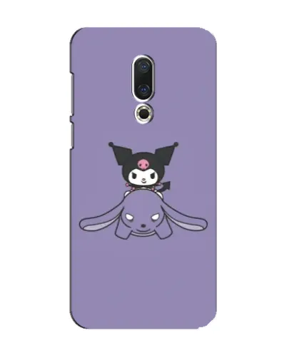 Чехол для Meizu 15 с картинкой «Kuromi на лиловом фоне»
