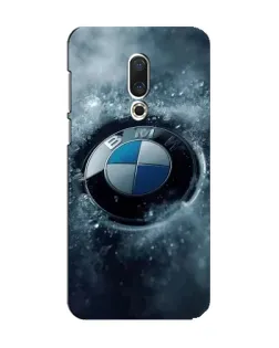Чехол для Meizu 15 с картинкой «Логотип BMW — лед»