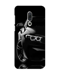 Чехол для Meizu 15 с картинкой «Черная BMW — профиль»