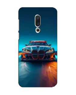 Чехол для Meizu 15 с картинкой «BMW — огни неона»