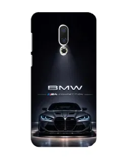 Чехол для Meizu 15 с картинкой «BMW сквозь ночной город»