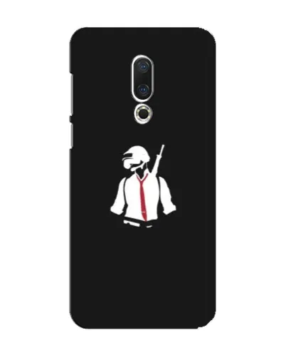 Чехол для Meizu 15 с картинкой «PUBG — силуэт воина»