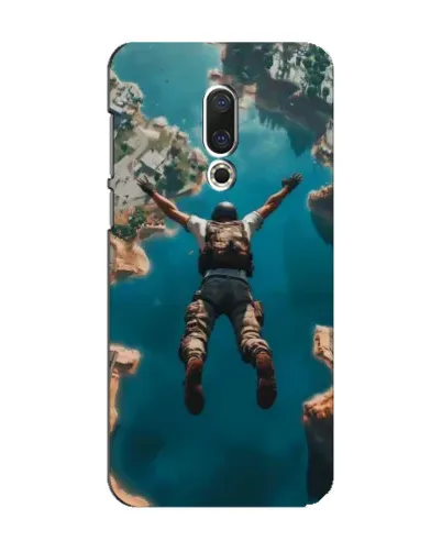 Чехол для Meizu 15 с картинкой «PUBG — свободное падение»