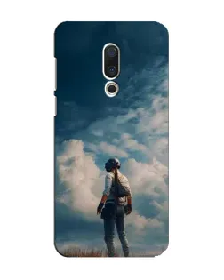 Чехол для Meizu 15 с картинкой «Герой PUBG на скале» Чехол для Meizu 15 с картинкой «Герой PUBG на скале»