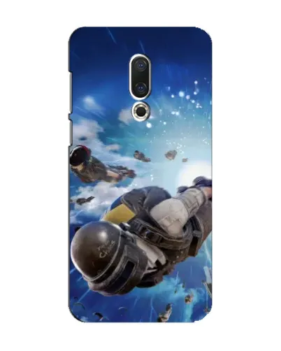 Чехол для Meizu 15 с картинкой «Десант PUBG — прыжок»