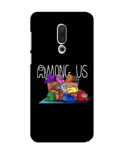 Чехол для Meizu 15 с картинкой «Логотип Among Us»