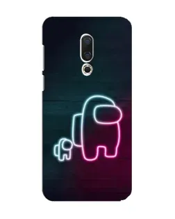 Чехол для Meizu 15 с картинкой «Among Us неон-арт» Чехол для Meizu 15 с картинкой «Among Us неон-арт»