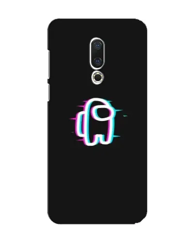 Чехол для Meizu 15 с картинкой «Among Us неон»