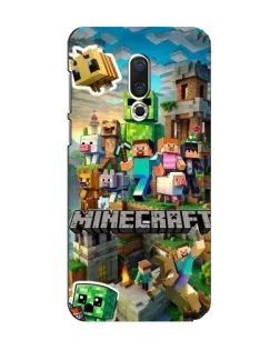 Чехол для Meizu 15 с картинкой «Замок Minecraft»
