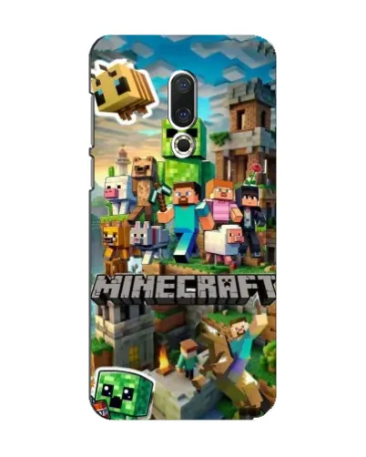 Чехол для Meizu 15 с картинкой «Замок Minecraft»