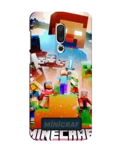 Чехол для Meizu 15 с картинкой «Minecraft герои игры»