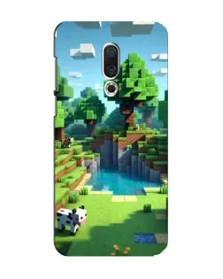 Чехол для Meizu 15 с картинкой «Minecraft летний день»