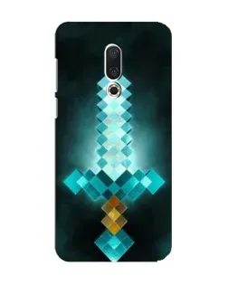 Чехол для Meizu 15 с картинкой «Алмазный меч неон»