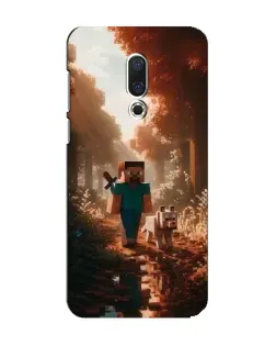 Чехол для Meizu 15 с картинкой «Стив в лесу»