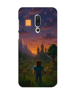 Чехол для Meizu 15 с картинкой «Стив у башни»