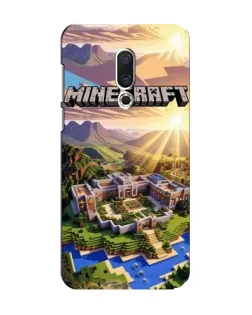 Чехол для Meizu 15 с картинкой «Minecraft панорама»