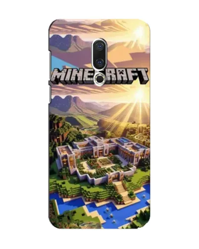 Чехол для Meizu 15 с картинкой «Minecraft панорама»