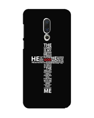 Чехол для Meizu 15 с картинкой «Текстовый крест» Чехол для Meizu 15 с картинкой «Текстовый крест»