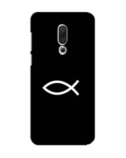 Чехол для Meizu 15 с картинкой «Символ рыбы Jesus»