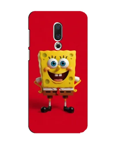 Чехол для Meizu 15 с картинкой «Спанч Боб на красном»