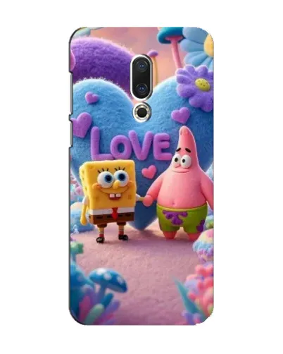 Чехол для Meizu 15 с картинкой «Губка Боб Патрик»