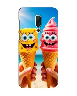 Чехол для Meizu 15 с картинкой «Спанч Боб мороженое»