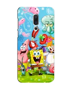 Чехол для Meizu 15 с картинкой «Губка Боб и друзья»