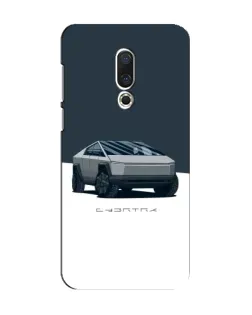Чехол для Meizu 15 с картинкой «Серебристый Cybertruck Tesla»
