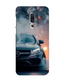 Чехол для Meizu 15 с картинкой «Mercedes — ночной город»