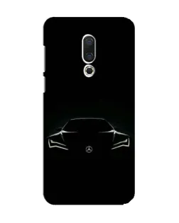 Чехол для Meizu 15 с картинкой «Mercedes — силуэт авто»