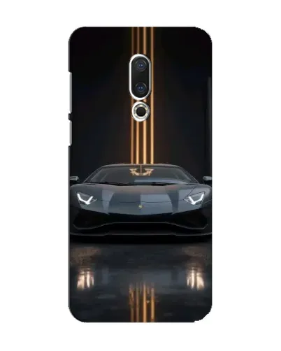 Чехол для Meizu 15 с картинкой «Lamborghini золотые линии»