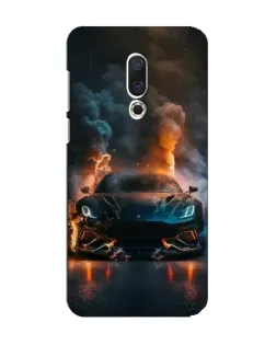 Чехол для Meizu 15 с картинкой «Lamborghini дымная эстетика»