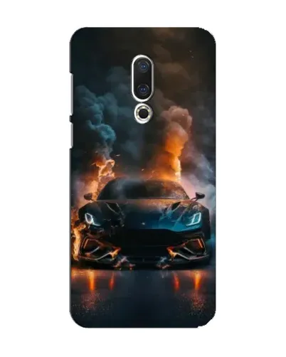 Чехол для Meizu 15 с картинкой «Lamborghini дымная эстетика»