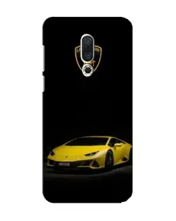Чехол для Meizu 15 с картинкой «Lamborghini желтый акцент»
