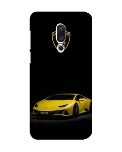 Чехол для Meizu 15 с картинкой «Lamborghini желтый акцент»