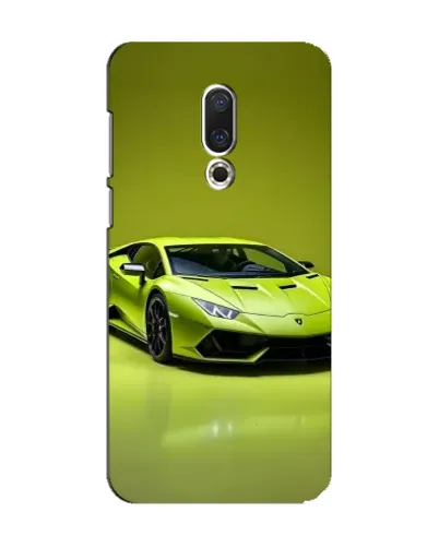 Чехол для Meizu 15 с картинкой «Салатовый Lamborghini Huracan»
