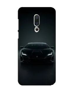 Чехол для Meizu 15 с картинкой «Черный Lamborghini Aventador»