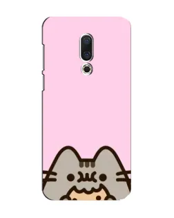 Чехол для Meizu 15 с картинкой «Pusheen и печенье»