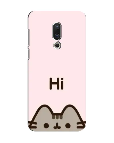 Чехол для Meizu 15 с картинкой «Пушин говорит Hi»