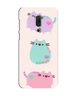 Чехол для Meizu 15 с картинкой «Pusheen трио» Чехол для Meizu 15 с картинкой «Pusheen трио»