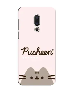 Чехол для Meizu 15 с картинкой «Pusheen логотип»