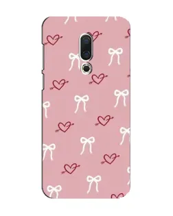 Чохол для Meizu 15 з картинкою «Серця та банти» Чохол для Meizu 15 з картинкою «Серця та банти»