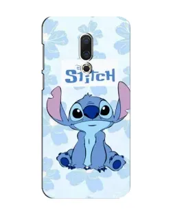 Чехол для Meizu 15 с картинкой «Stitch среди цветов»